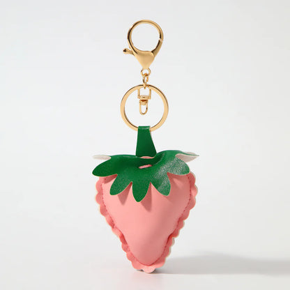 Strawberry Bag Charm - Pink