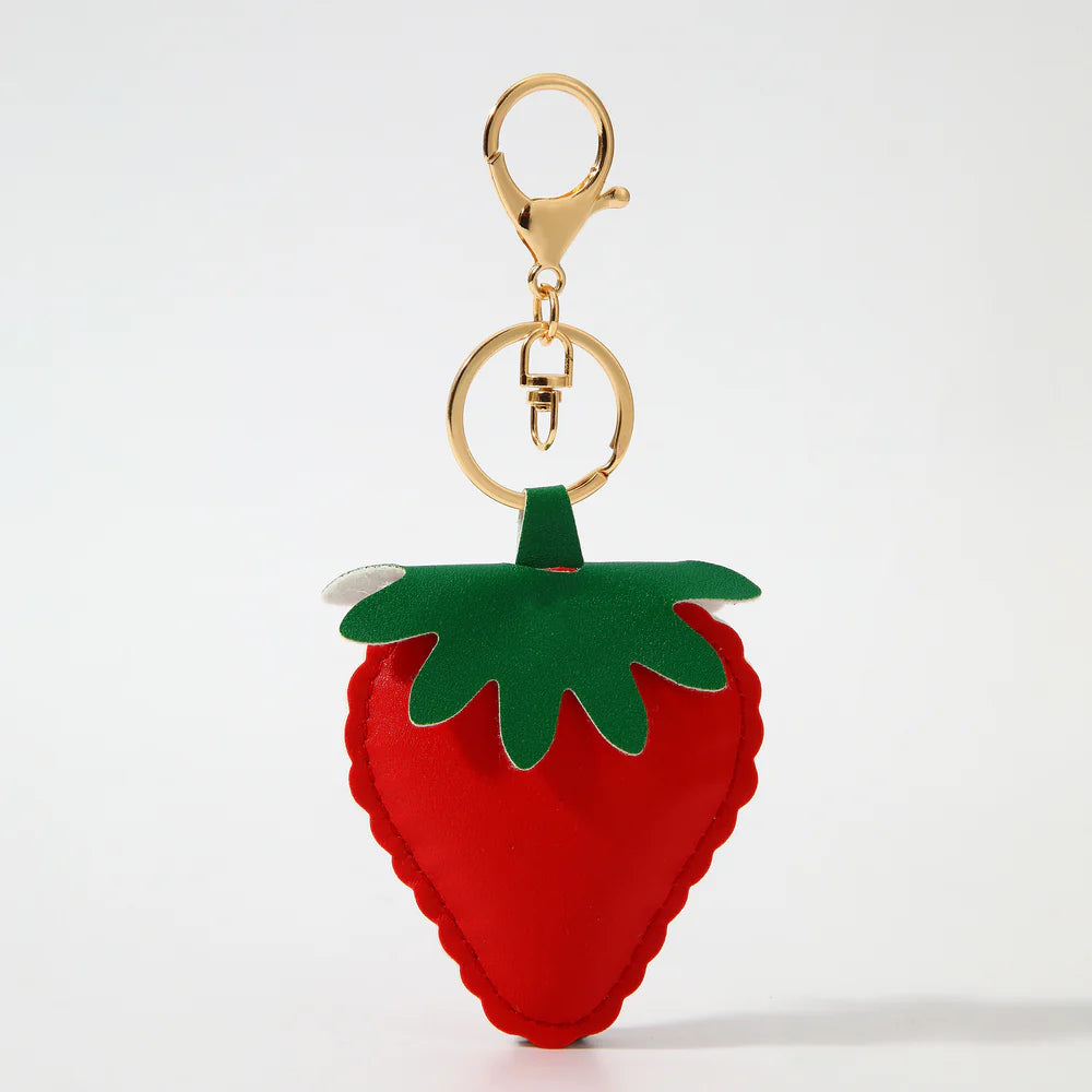 Strawberry Bag Charm - Red