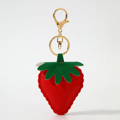 Strawberry Bag Charm - Red
