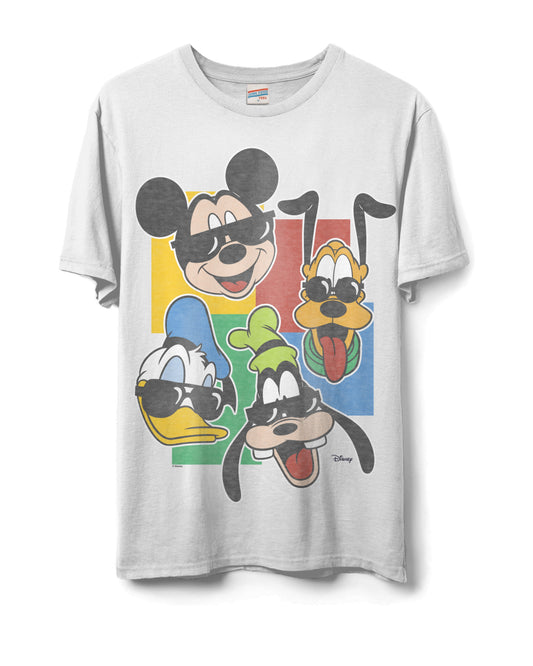 Mickey & Friends Too Cool Flea Market Tee - White