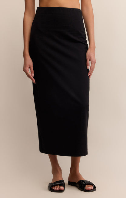 Gail Midi Skirt - Black