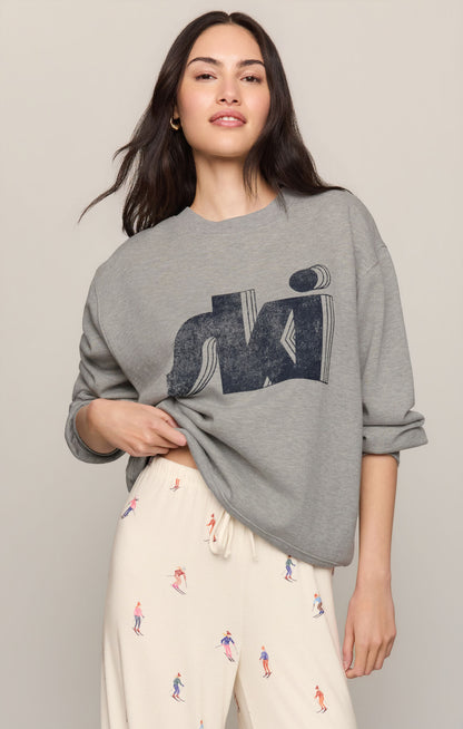 Ski Sweatshirt - Classic Heather Grey