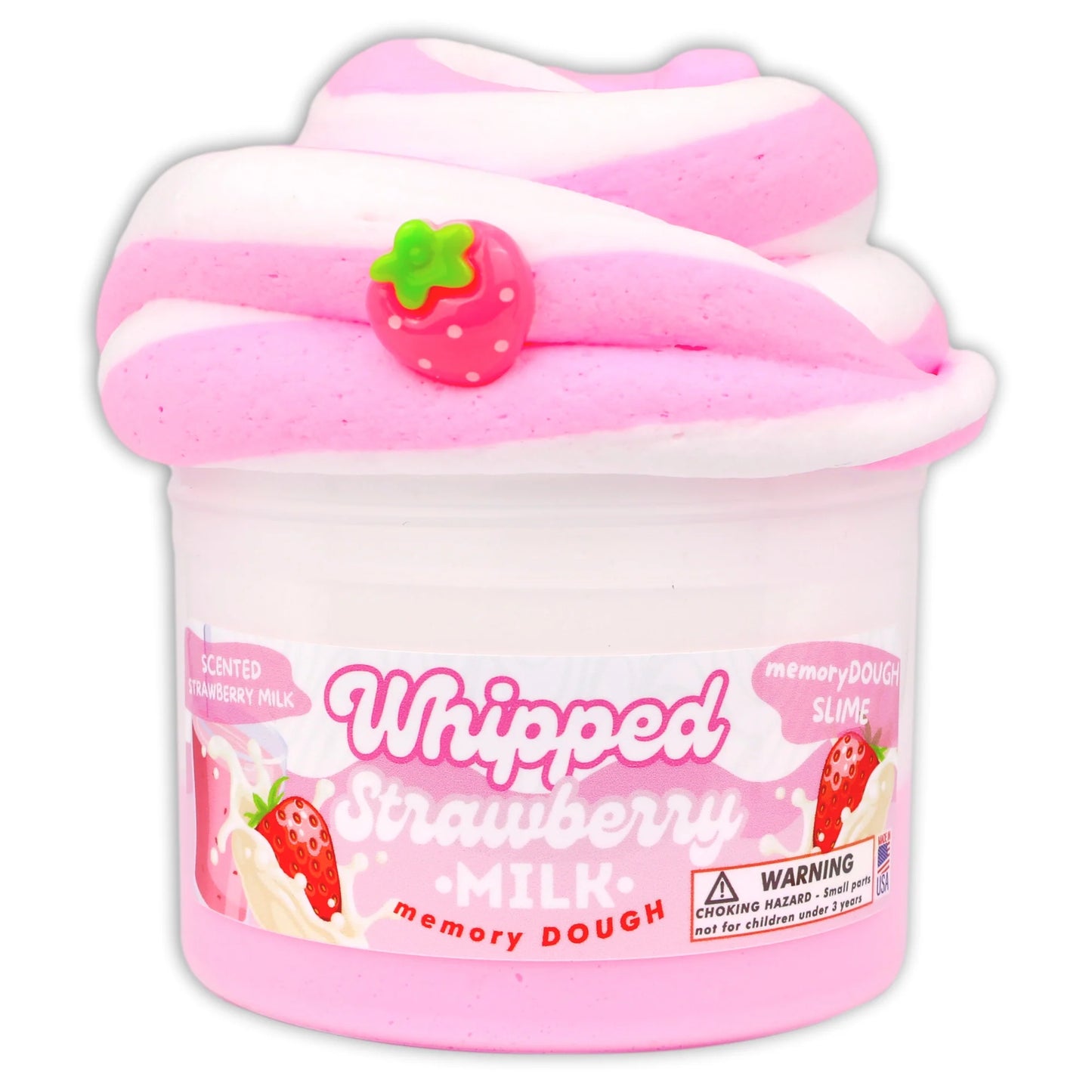 Whipped Strawberry Milk Slime