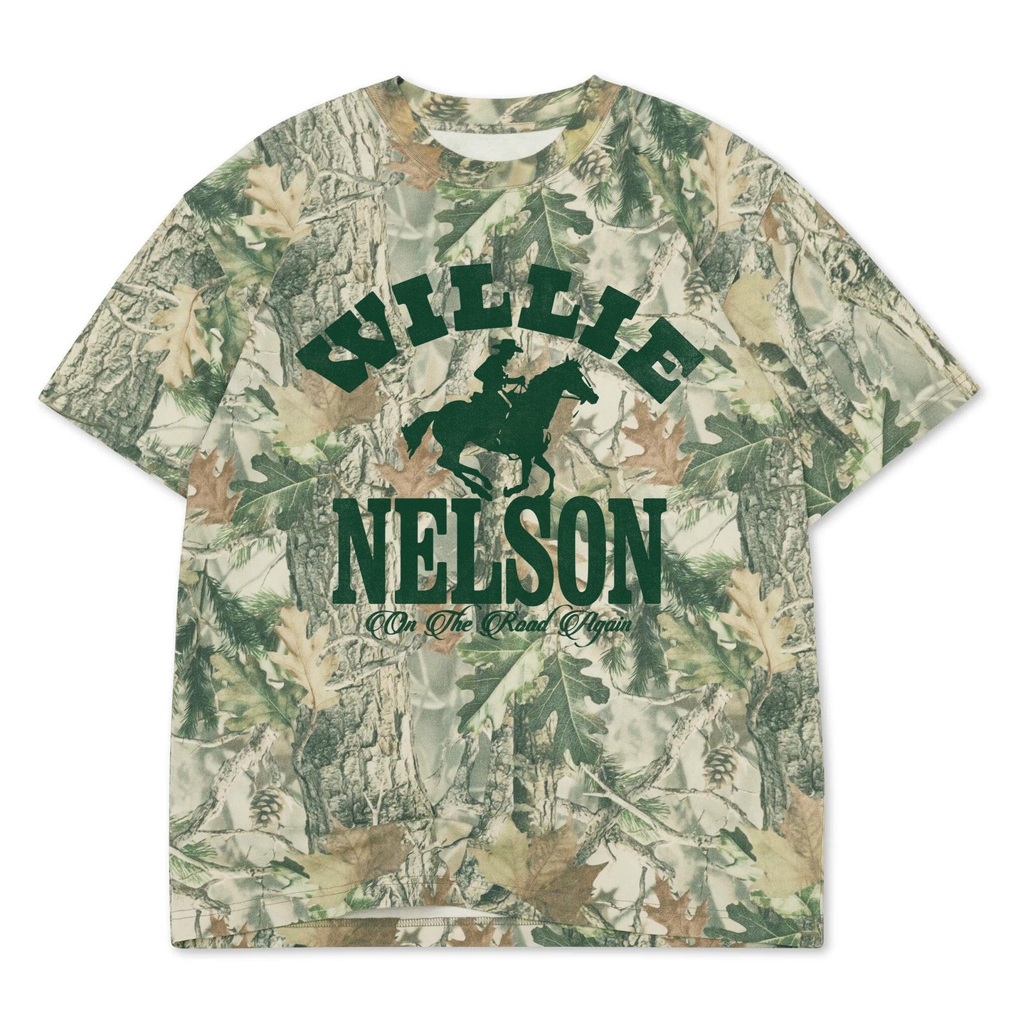 Willie Nelson Horse Tee - Camo