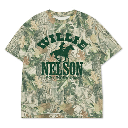 Willie Nelson Horse Tee - Camo