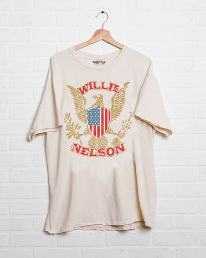 Willie Nelson Eagle Shield Thrifted Tee