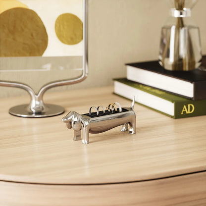 Dachsie Ring Holder - Chrome