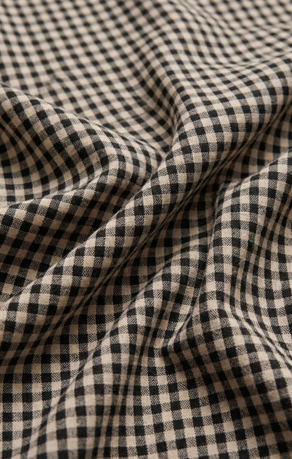 Merit Gingham Top - Black