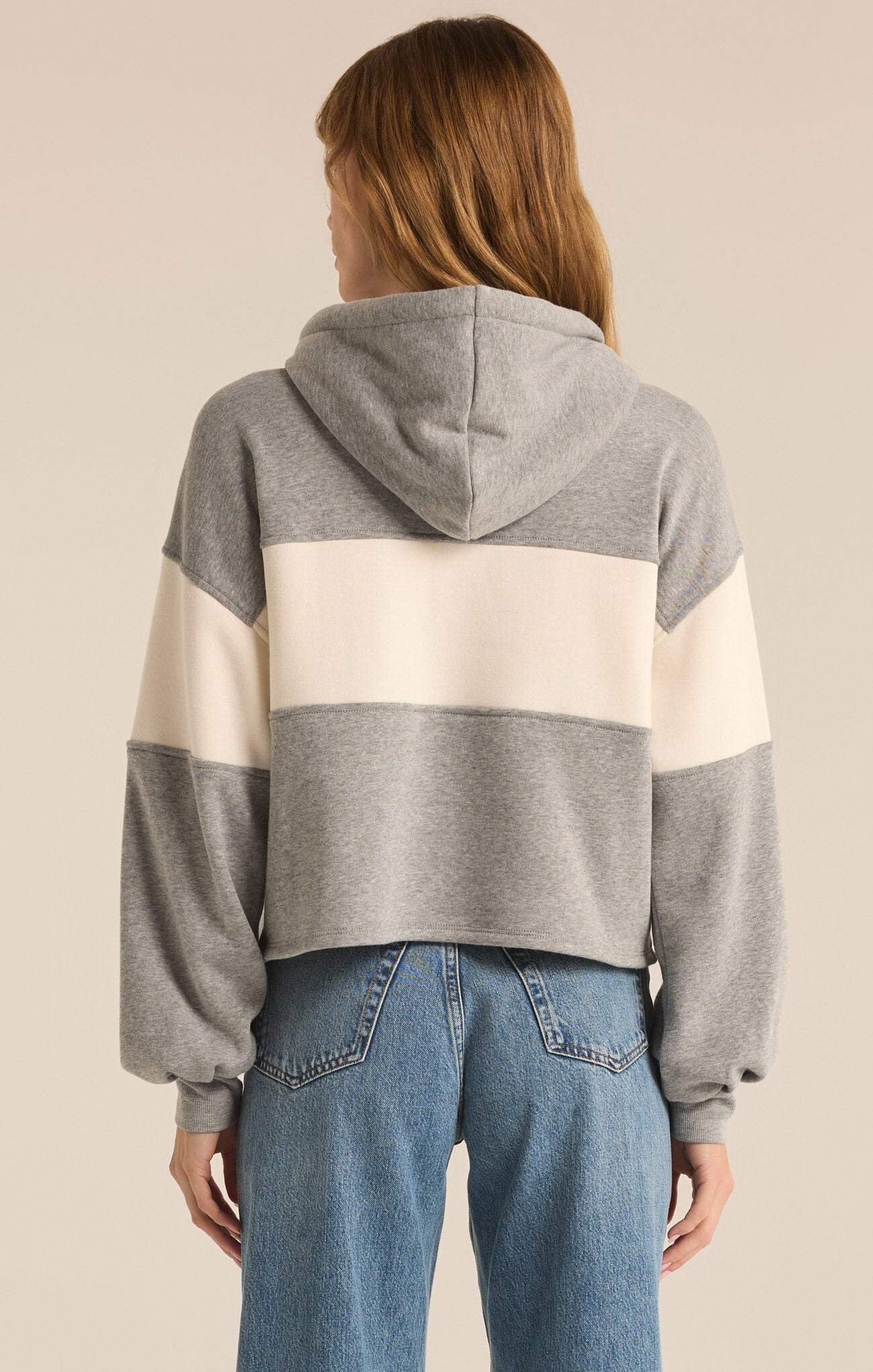 Landing Colorblocked Hoodie - Classic Heather Grey