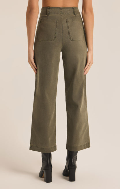 Bobbi Washed Pant - Grape Leaf