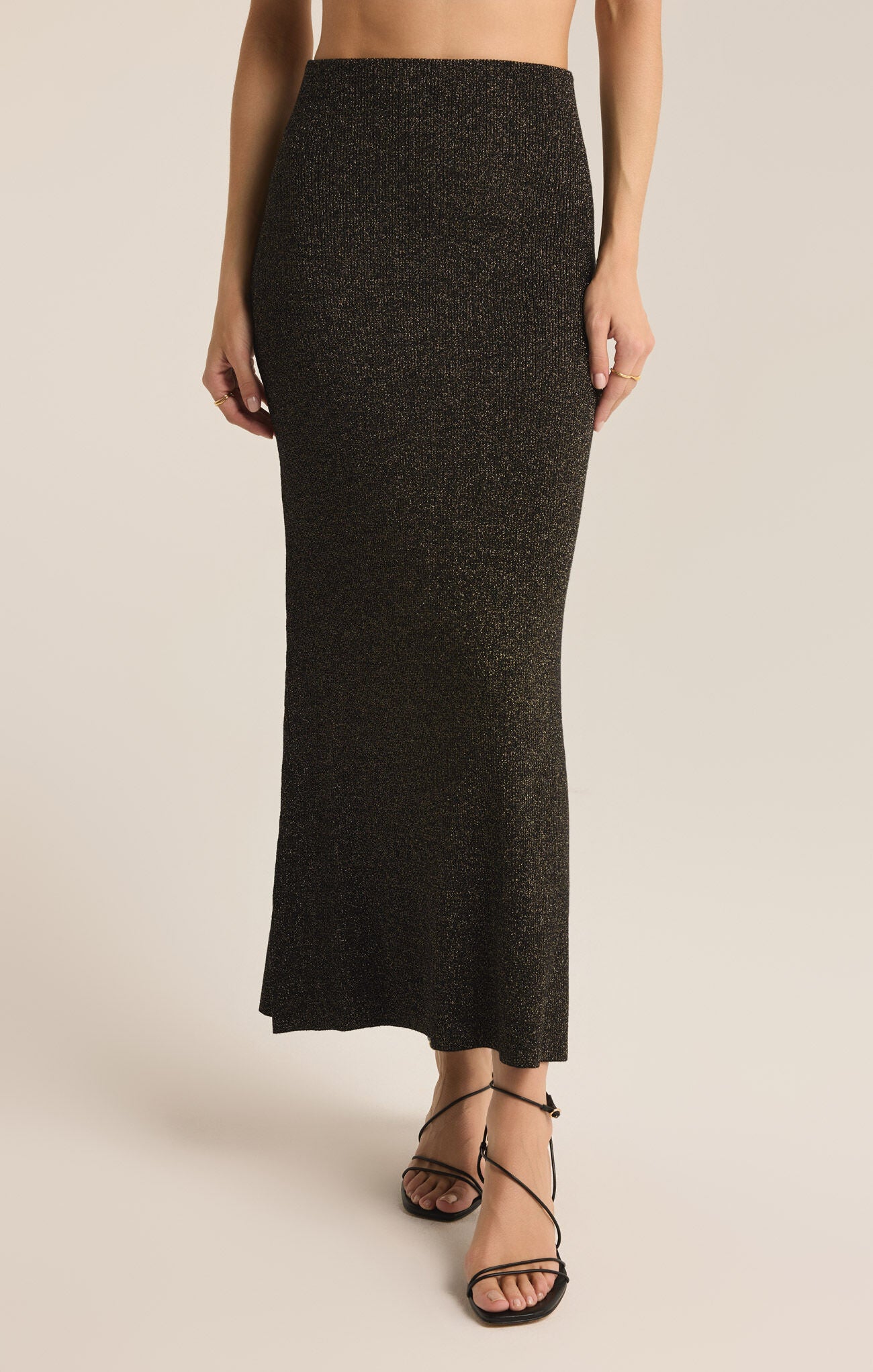 Goldie Midi Skirt - Black