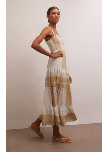 Kyara YD Stripe Midi Dress - Multi