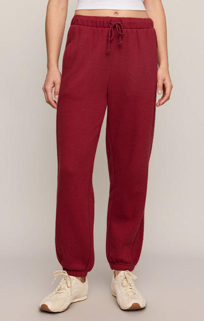 Basecamp Textured Jogger Sweatpant - Red Dahlia
