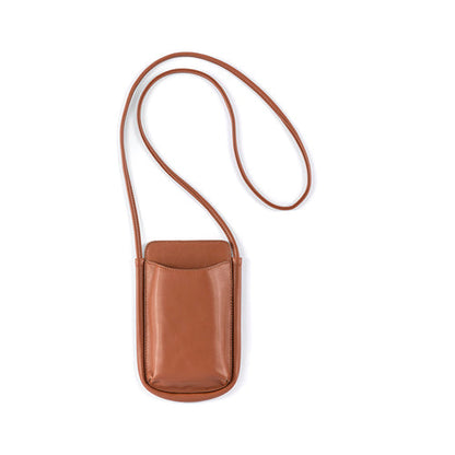 Charlotte Phone Crossbody - Saddle