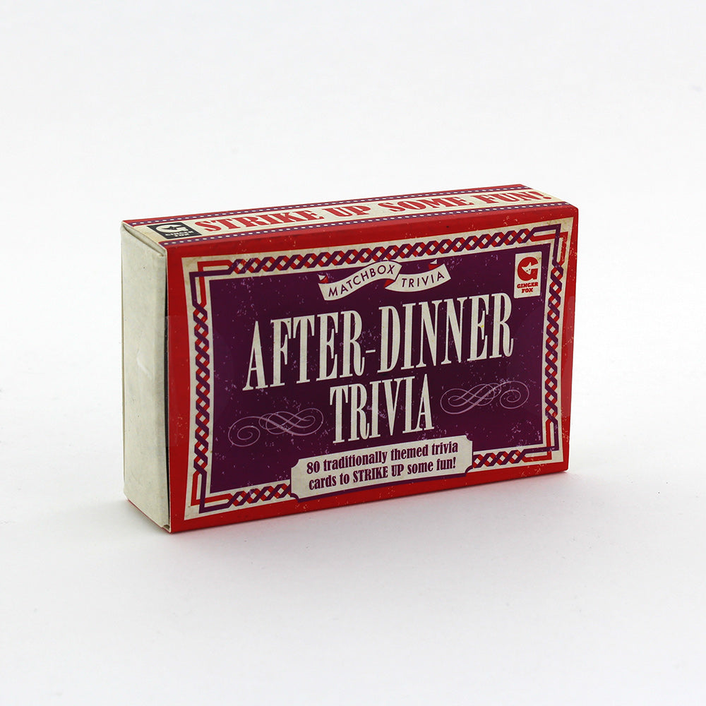 Matchbox Trivia - After-Dinner Trivia