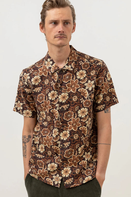 Cantabria Linen SS Shirt - Brown
