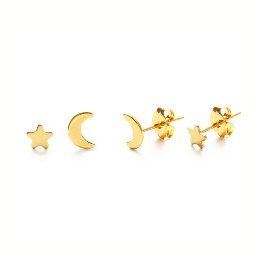 Night Sky Stud Combo - Gold
