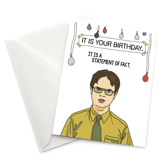 The Office It Is Your Birthday Card