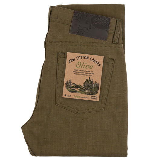 Weird Guy - Raw Cotton Canvas Olive