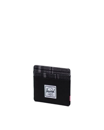 Charlie Wallet - Black/Grayscale Plaid