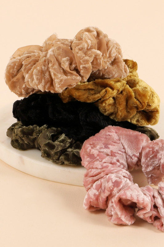 Velvet Burnout Scrunchies