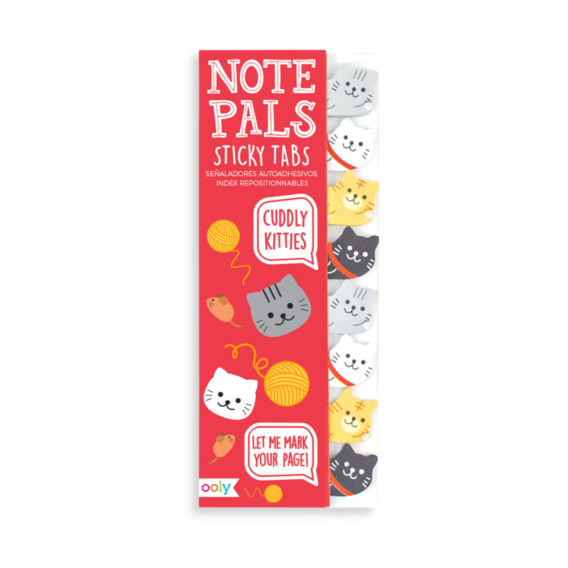 Note Pals Sticky Tabs - Cuddly Kitties