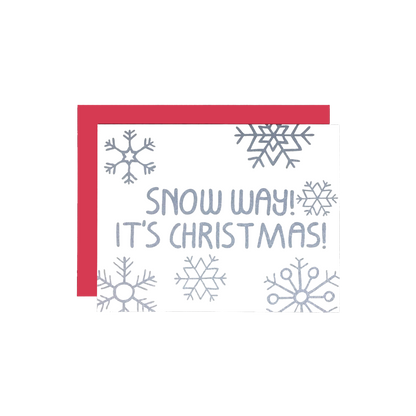Christmas Snow Way Card