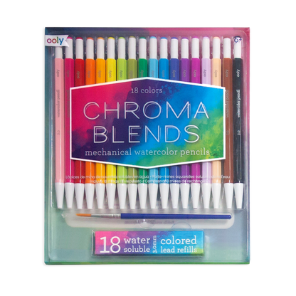 Chroma Blends Mechanical Watercolor Pencils - Set of 18