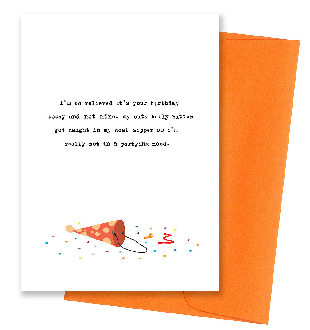 Outy Belly Button - Birthday Card