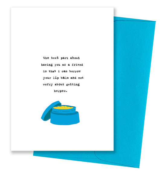 Borrow Your Balm - Friendship Card