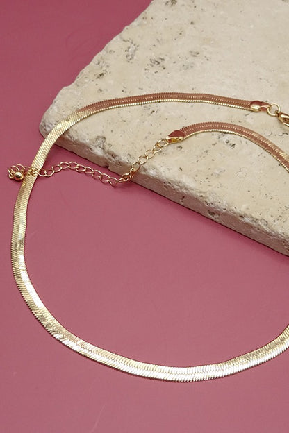 Classic 16" Snake Chain Necklace - Gold