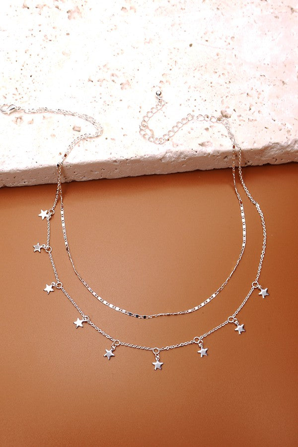 Silver Dainty Star Necklace