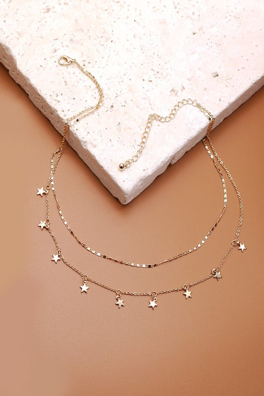 Gold Dainty Star Necklace