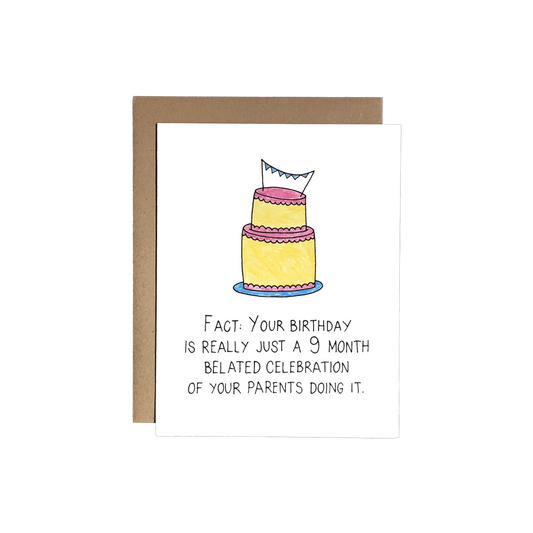 Birthday 9 Month Celebration Card