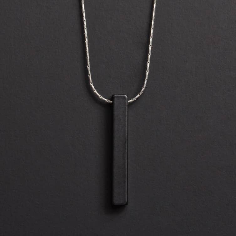 Black Bar Necklace