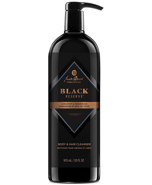 Black Reserve Body & Hair Cleanser 33oz - Cardamom & Cedarwood