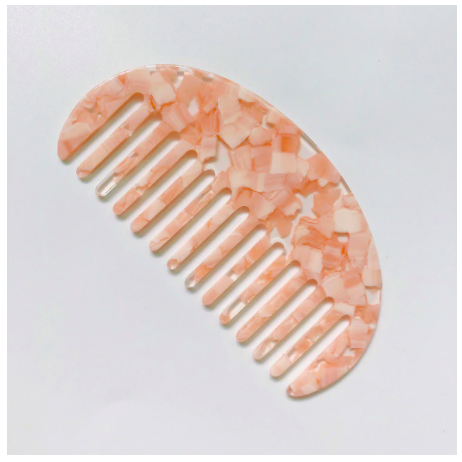 Curved Comb - Peach Shell