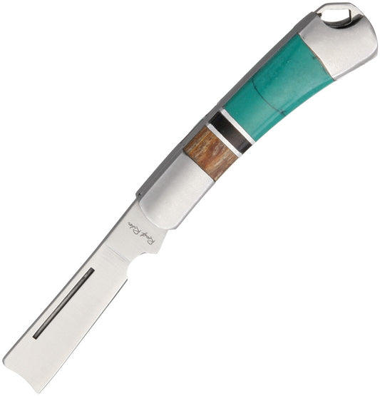Rough Ryder Turquoise Mini Razor Folder