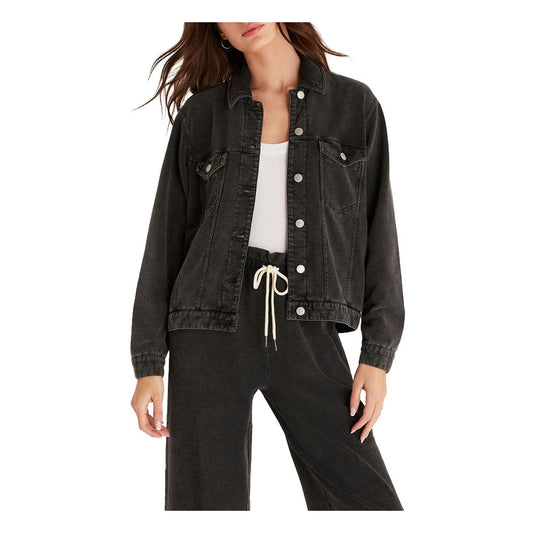 The Knit Denim Jacket - Vintage Black