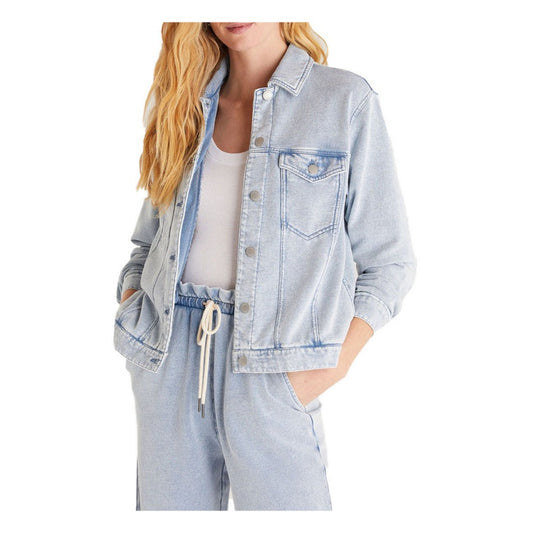 The Knit Denim Jacket - Washed Indigo