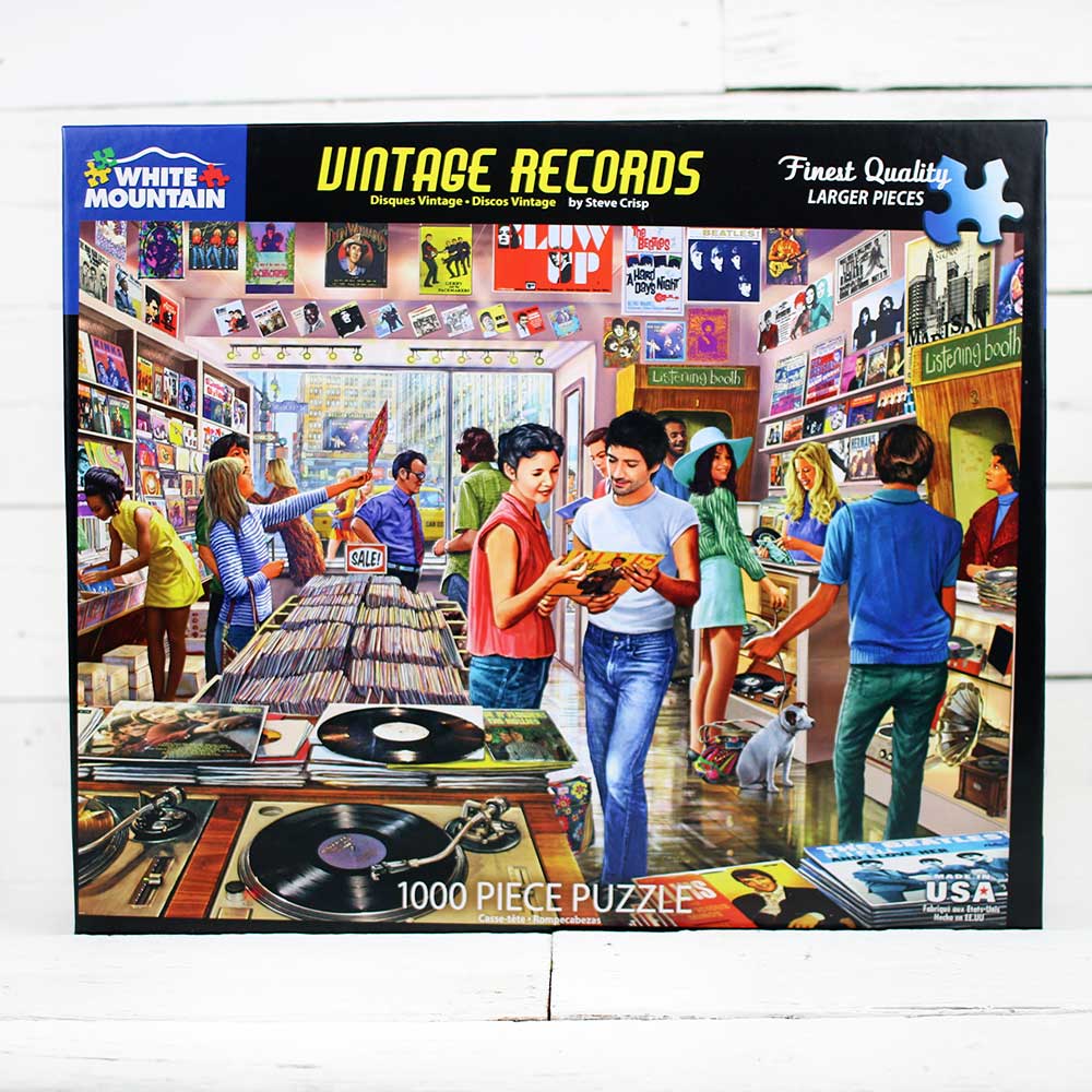 Vintage Record Store Jigsaw Puzzle