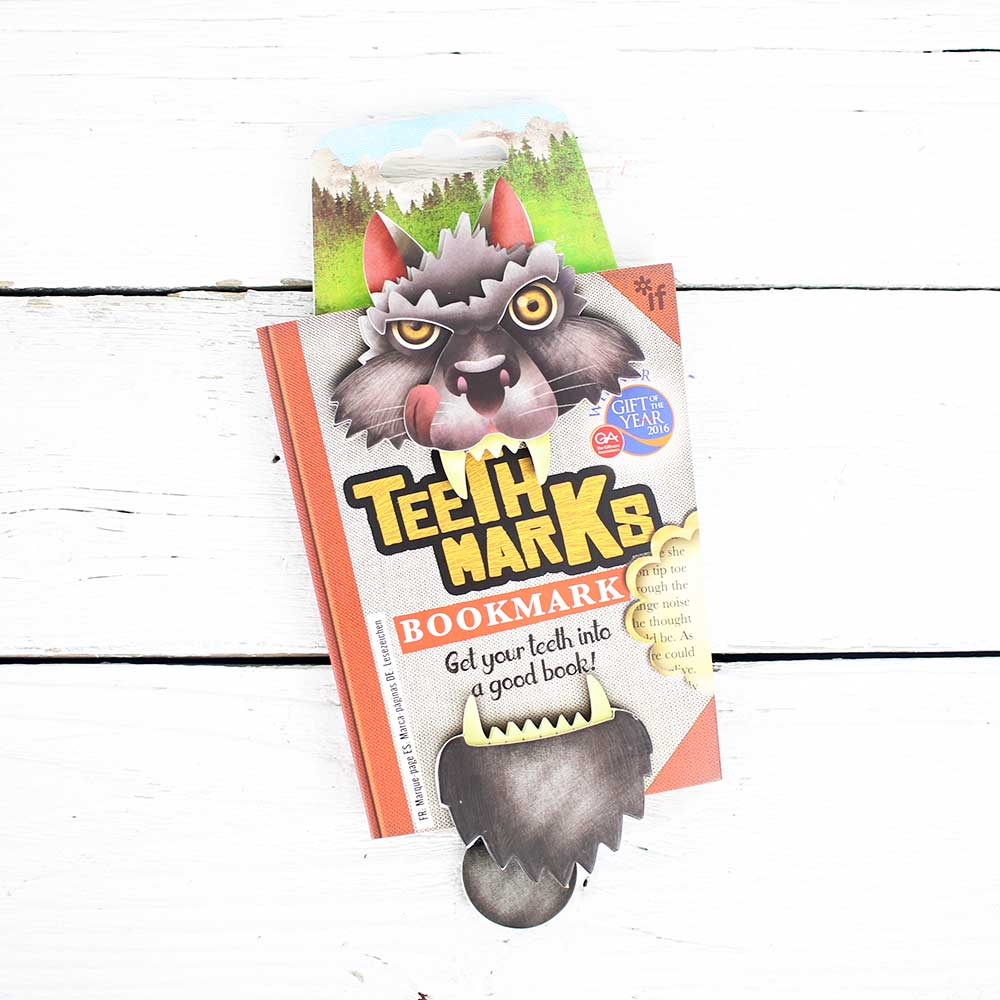 Teeth Marks Bookmark - Wolf