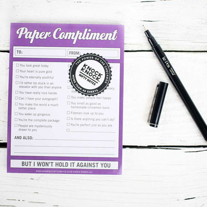 Nifty Note: Paper Compliments