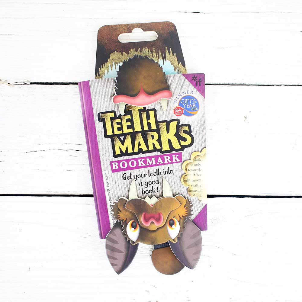 Teeth Marks Bookmark - Bat