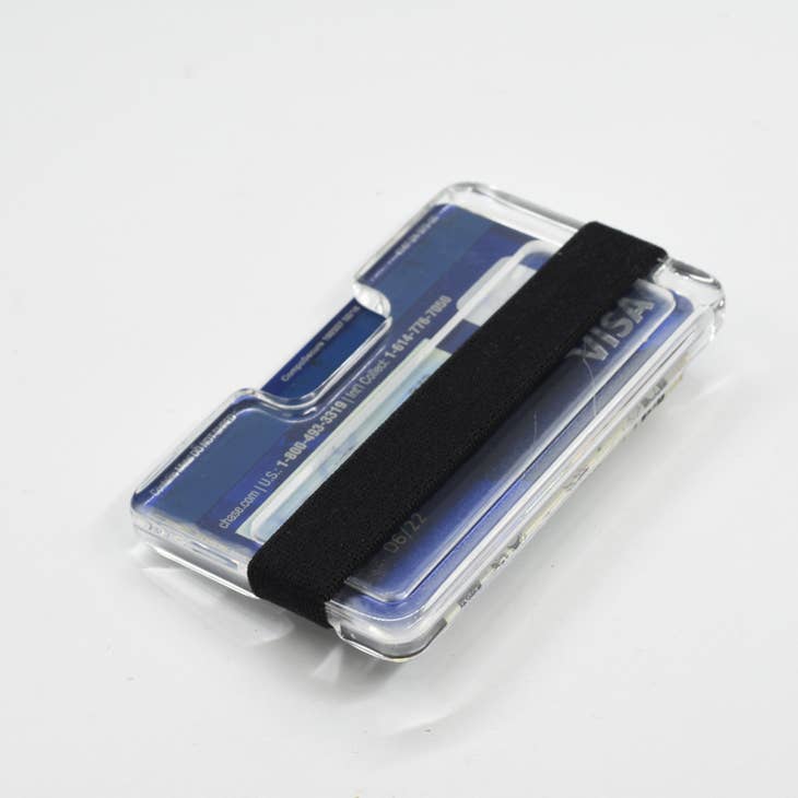Wallet Band Elastic Band Minimalist Wallet – Blue Seven