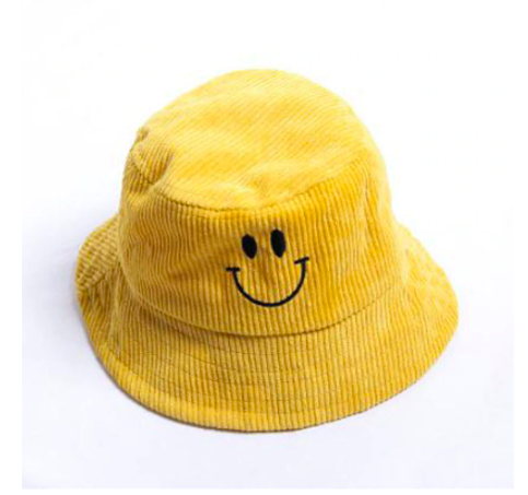 Smiley Kid's Bucket Hat - Yellow