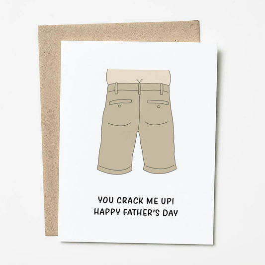 Butt Crack Father's Day Card