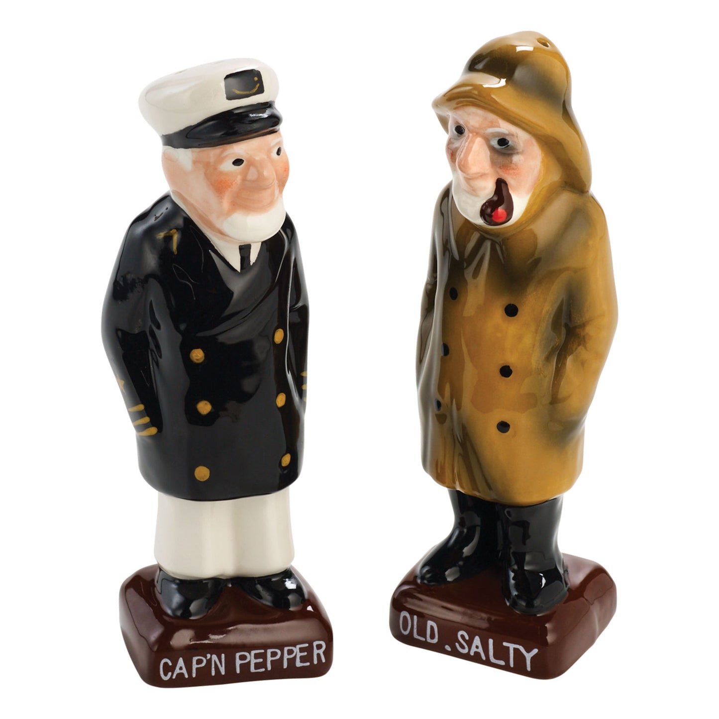 Mr. Salty + Cap'n Pepper Salt & Pepper Shakers