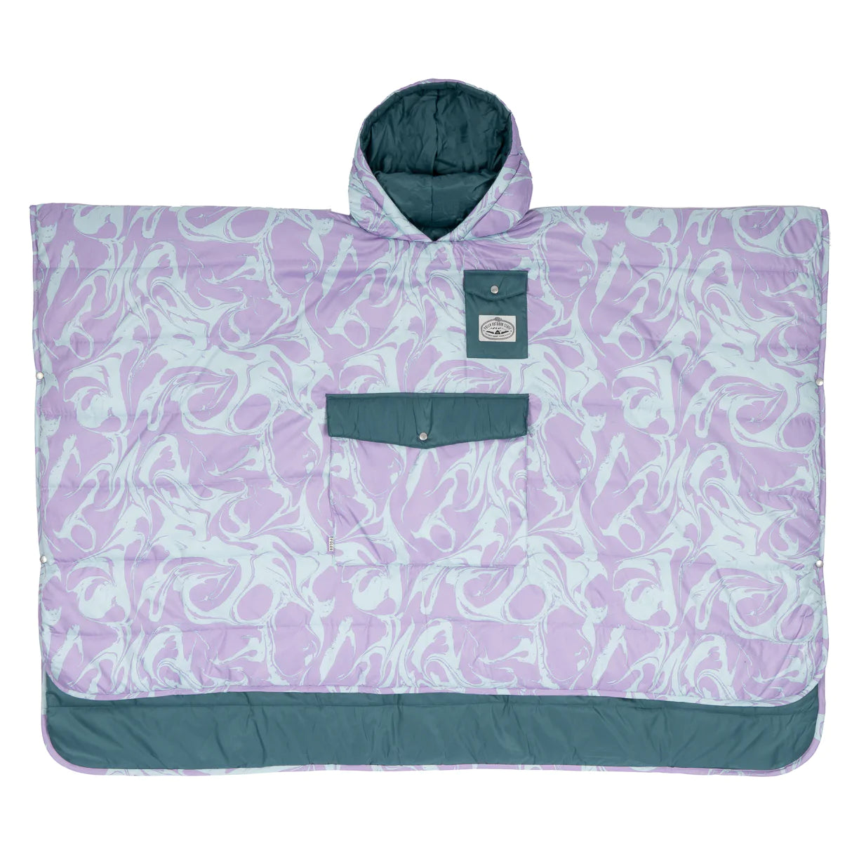Reversible Poncho - Acid Wash
