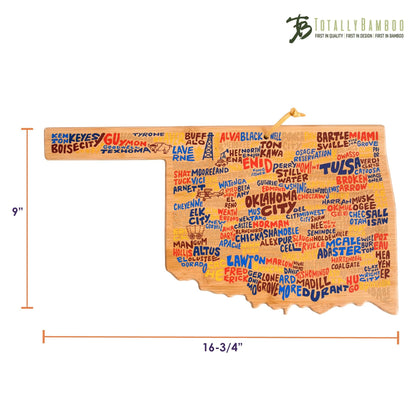Wander on Words Oklahoma Cutting Board